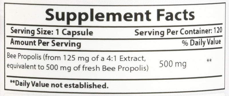 Best Naturals Bee Propolis 500 mg 120 Capsules (120 Count (Pack of 1)) 120 Count (Pack of 1) - BeesActive Australia