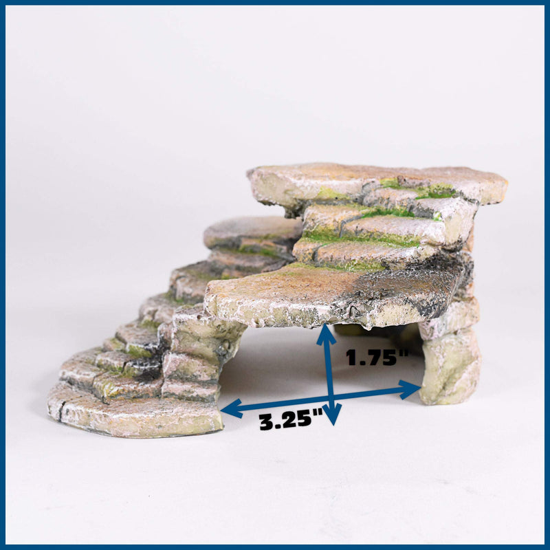 Penn-Plax Reptology Shale Step Ledge for Aquariums & Terrariums, Adds Hiding Spots, Swim Throughs, Basking Ledges for Fish, Reptiles, Amphibians, and Small Animals Medium - BeesActive Australia