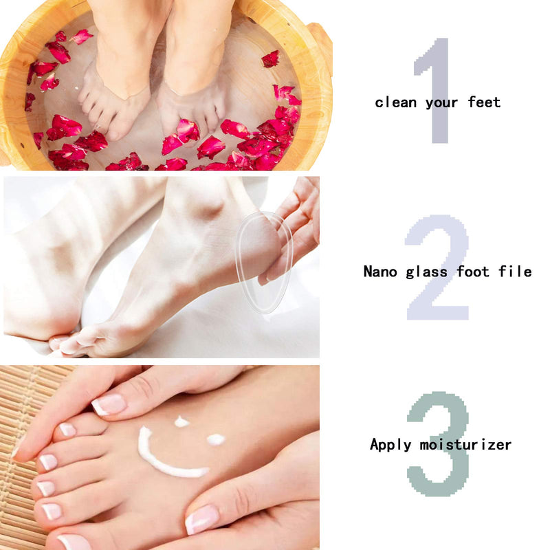 Foot-Scrubber Callus-Remover Pedicure-Tool Nail-File Foot-Nail-Rasp with Nano Grinding Points for Dead Skin Removal Cracking Nail Polishing 1+1 PCS Sweetbei J - BeesActive Australia