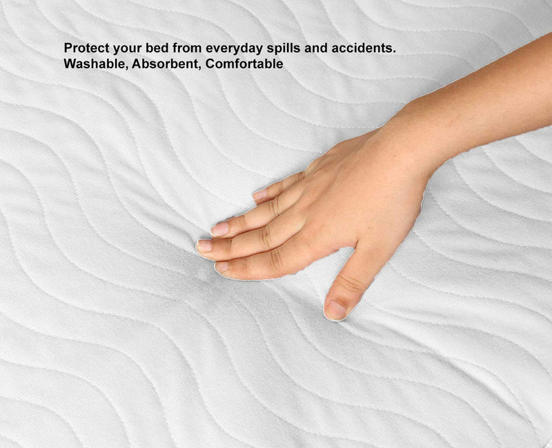 ComfortCare, Washable Incontinence Pad, Bed Protector Sheet, White, 90 x 90 cms, 35½" x 35½" with Tucks. - BeesActive Australia