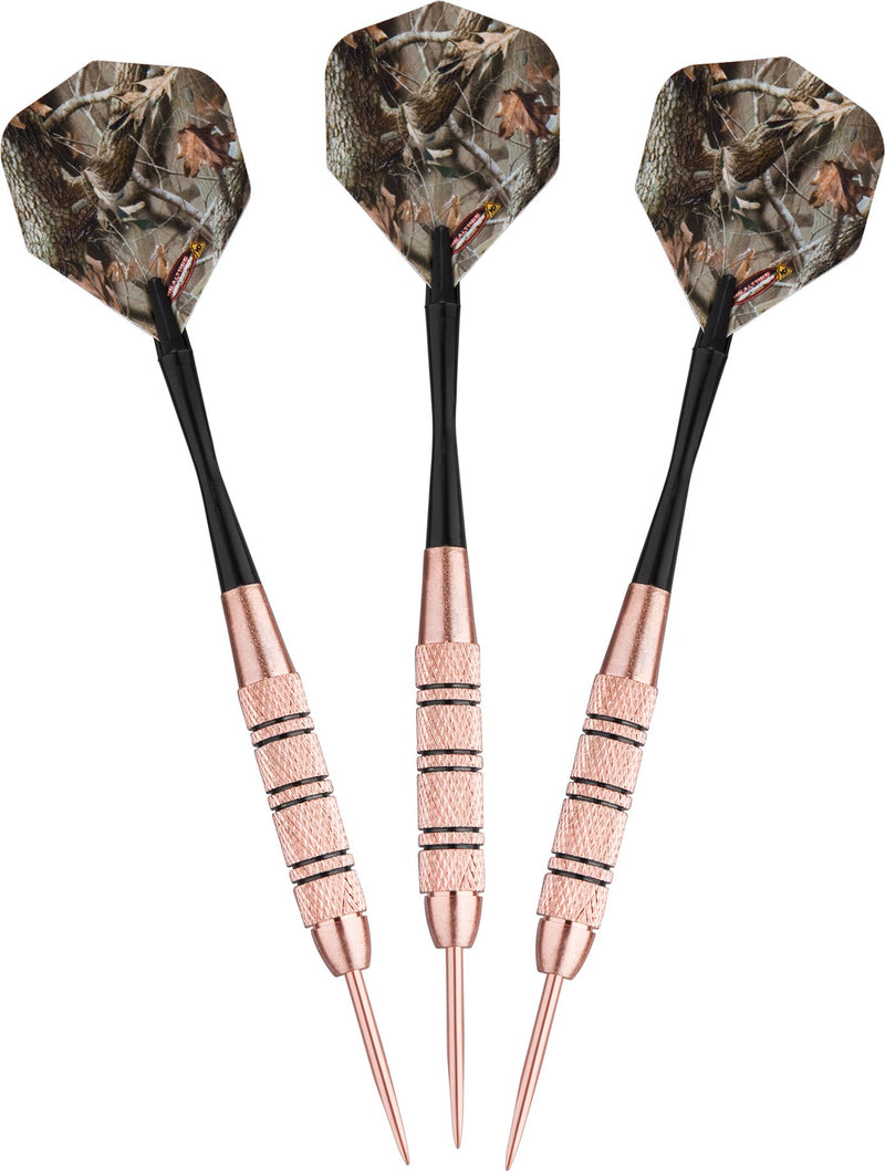 [AUSTRALIA] - Fat Cat Realtree Hardwoods HD Camo Steel Tip Darts with Storage/Travel Case, 23 Grams 