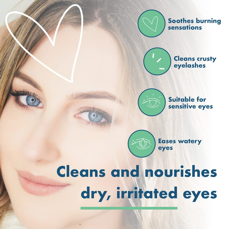 The Eye Doctor Essential Treatment Bundle - Reusable Hot Cold Eye Compress & 20x Single Use Eyelid Wipes for Dry Eye, Blepharitis & MGD - Microwave Safe Mask Mask & 20 Wipes - BeesActive Australia
