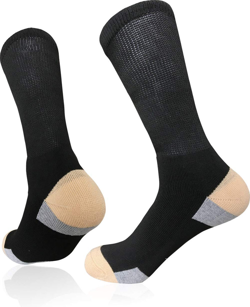Womens Diabetic Athletic Crew Socks Non Binding Extra Wide bariatric Socks for Large Size Lympaedema Edema Swollen Foot - BeesActive Australia