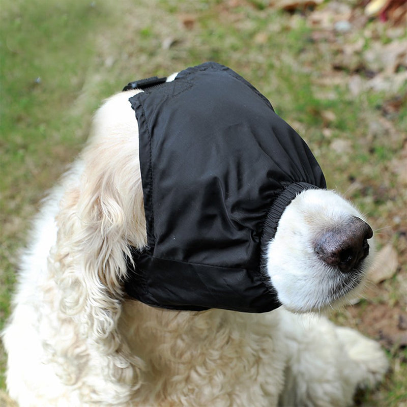 WORDERFUL Dog Eye Mask Calming Cap Shading Pet Anxiety Mask Muzzle for Grooming Anti Car Sickness Large - BeesActive Australia