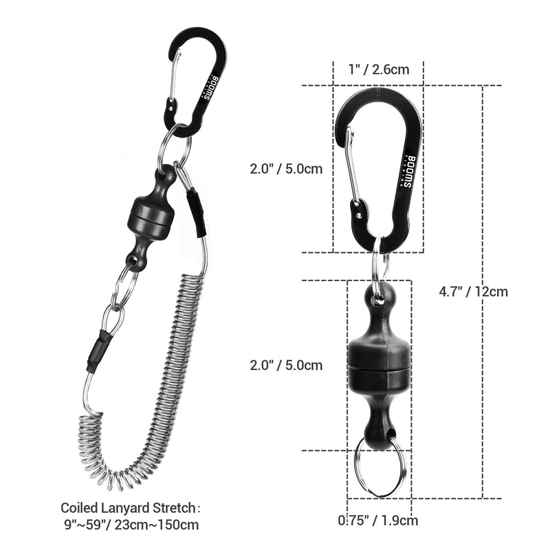 Booms Fishing MRC Magnetic Tool Release Holder 1 pc Magnetic Clip & Lanyard - BeesActive Australia