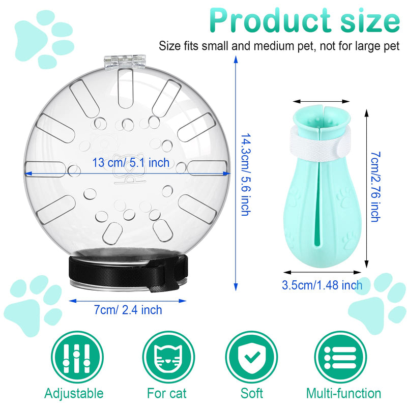 Cat Muzzle for Grooming Cat Adjustable Hood with Cat Paw Covers, Kitten Breathable Anti Bite Muzzles Anti Scratch Boots Silicone Cat Shoes Boots Cat Paw Protector for Cats Bathing Shaving Medium - BeesActive Australia