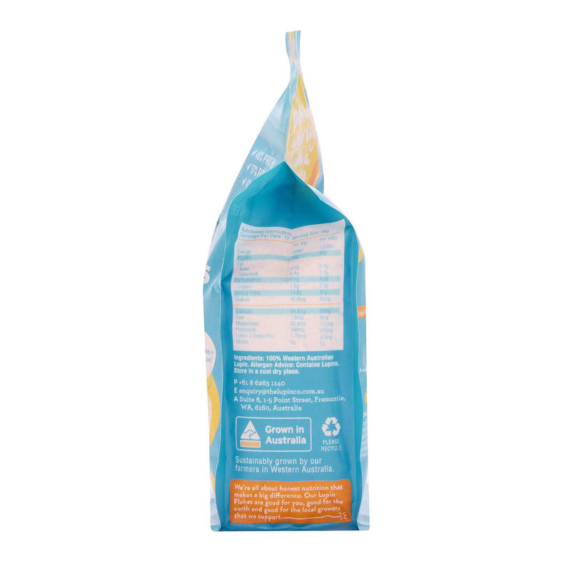 TLC Lupin Protein Flakes - 400g pack. Vegan, Gluten-Free, Low-carb, Keto. 40% Protein, Complete Protein Source. 100% Natural Product. - BeesActive Australia