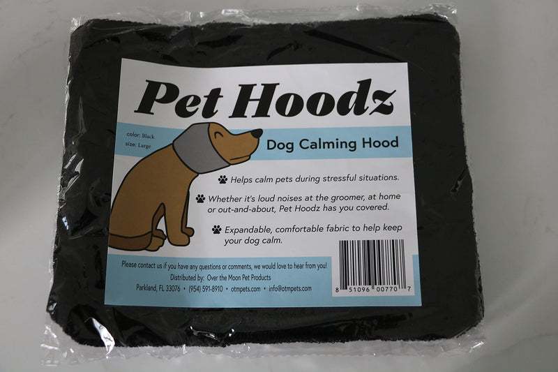 Pet Hoodz for Dogs-Anxiety, Grooming, Ear Muffs, Dog Ear Protection, Calming, Ear Compression, Pet Hoodie, Dog Hoodie Medium Black - BeesActive Australia