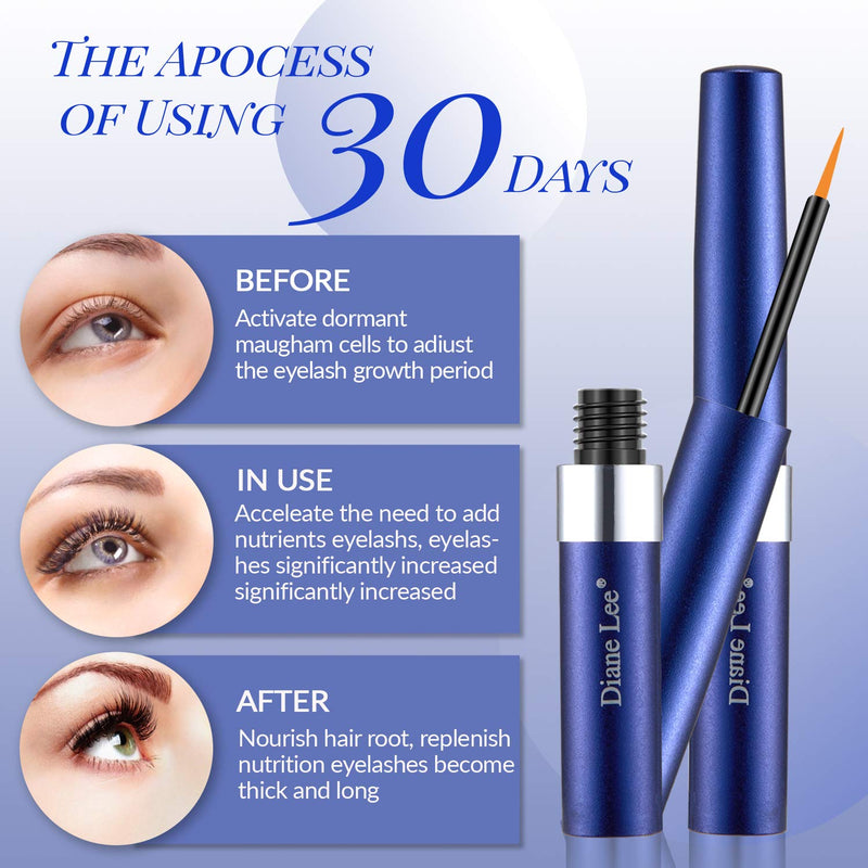 Premium Eyelash Growth Serum, Eyebrow Enhancer, Natural Lash Boost Serum for Longer, Fuller Thicker Lashes and Brows (3ML) - BeesActive Australia