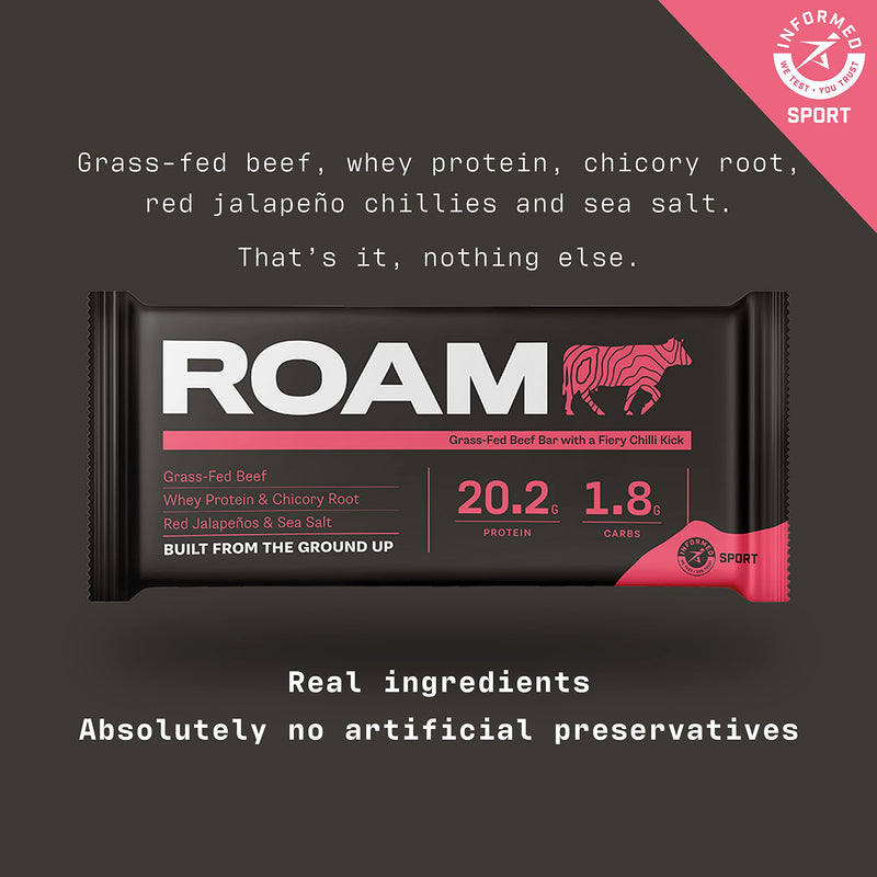 ROAM Natural Protein Bars, Meal Replacement Nutrition Bars, High Protein And Low Carb, Ideal For Healthy Diet (Assorted savoury, 6 Count (Pack of 1)) Assorted savoury 1 count (Pack of 1) - BeesActive Australia