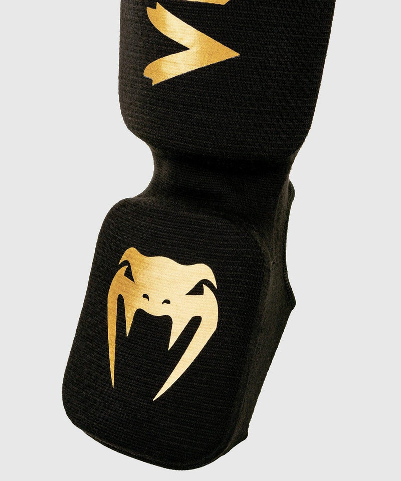 Venum Kontact Shin Guards X-Small Black/Gold - BeesActive Australia