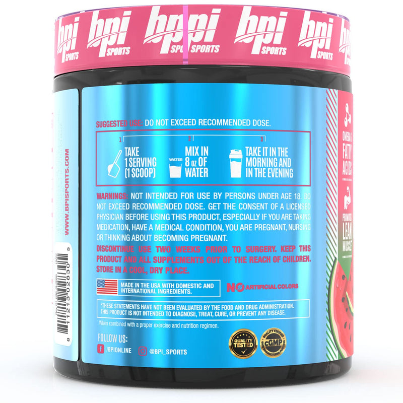 BPI Sports CLA+Carnitine–Conjugated Linoleic Acid–Weight Loss Formula –Metabolism, Performance, Lean Muscle–Caffeine Free–For Men & Women–Watermelon Freeze–50 servings – 12.34 oz.(Packaging May Vary) Watermelon Freeze - BeesActive Australia