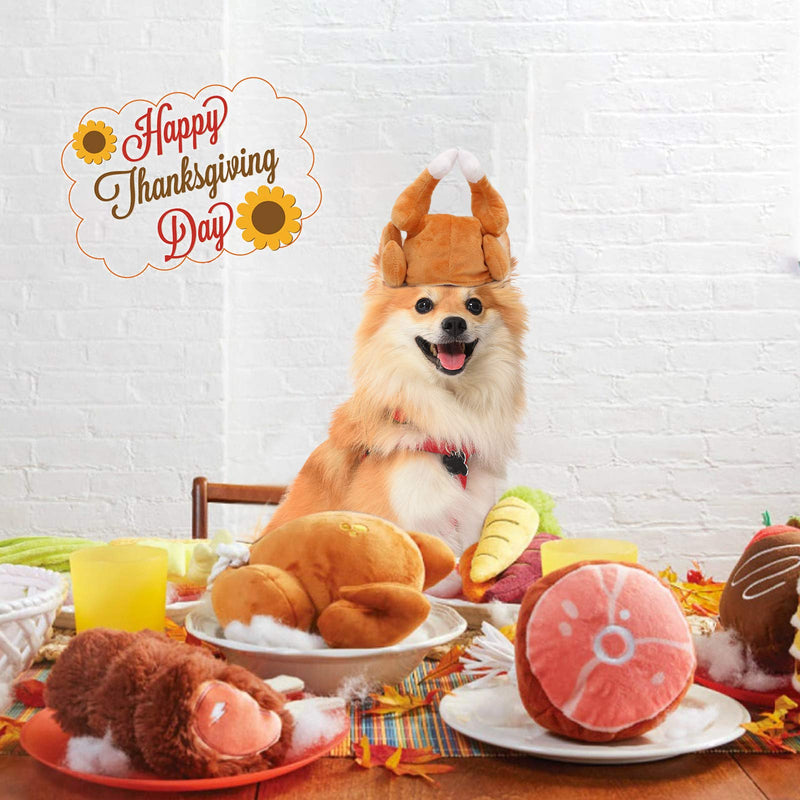 Rypet Thanksgiving Cat Costume 2 Pack - Pet Turkey Hat Thanksgiving Apparel for Cats and Small Dogs - BeesActive Australia