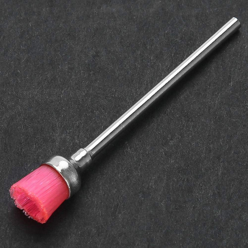 Nail Brush Manicure Brush Nail Grinder Nail Dusting Brush Dusting Cleaning and Painting Manicure Nail Tool Easy to Operate Portable Suitable for Home Salon(PINK) PINK - BeesActive Australia