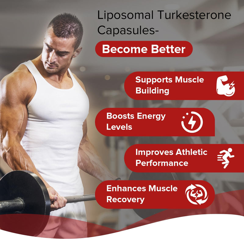 Liposomal Turkesterone Supplement - 1500mg Ajuga Turkestanica Extract, Standardized to 20% Turkesterone, Max Absorption, High Strength for Bodybuilding, No Additives, Non-GMO 60 count (Pack of 1) - BeesActive Australia