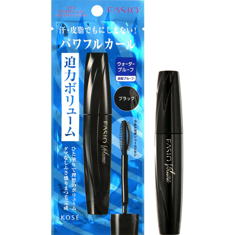 fasio Powerful Curl Mascara EX (Volume) BK001 Black G - BeesActive Australia