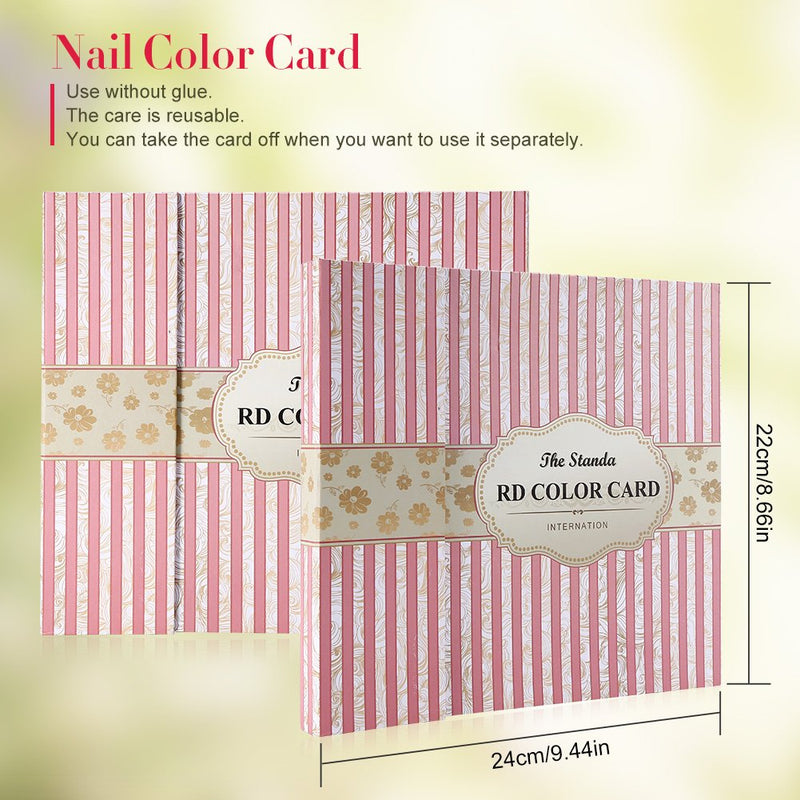HURRISE 120 Nail Color Chart Display, Nail UV Gel Polish Book Nail Painting Practice Design Board, Nail Showing Tool, Book Design, Beautiful Cover (#2) #2 - BeesActive Australia