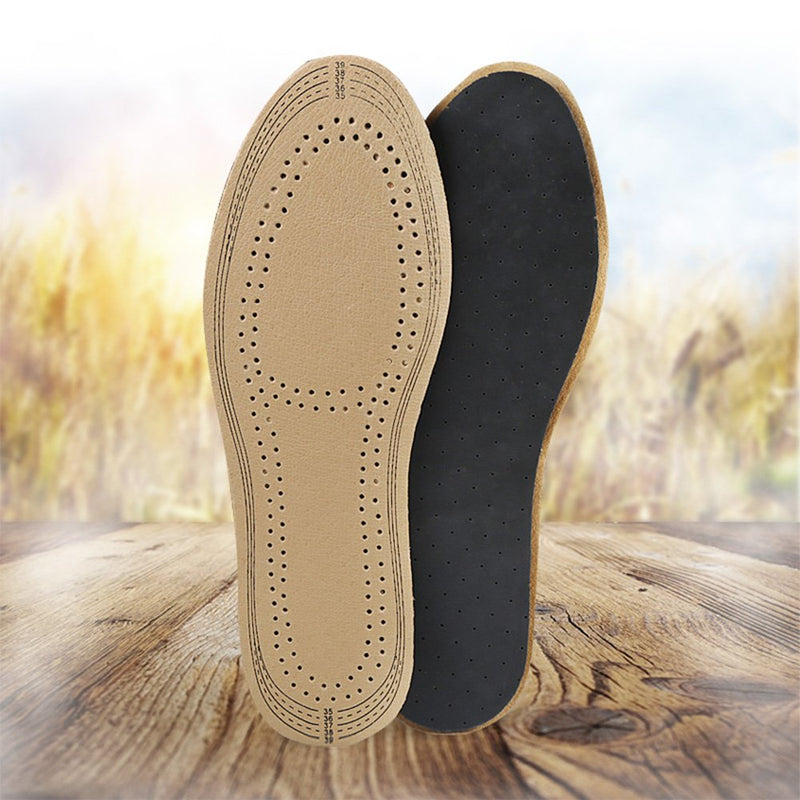 Healifty Ultra thin pigskin leather insoles instantly absorb sweat replacement inner soles shoes insole pads for women and men's shoes size s - BeesActive Australia