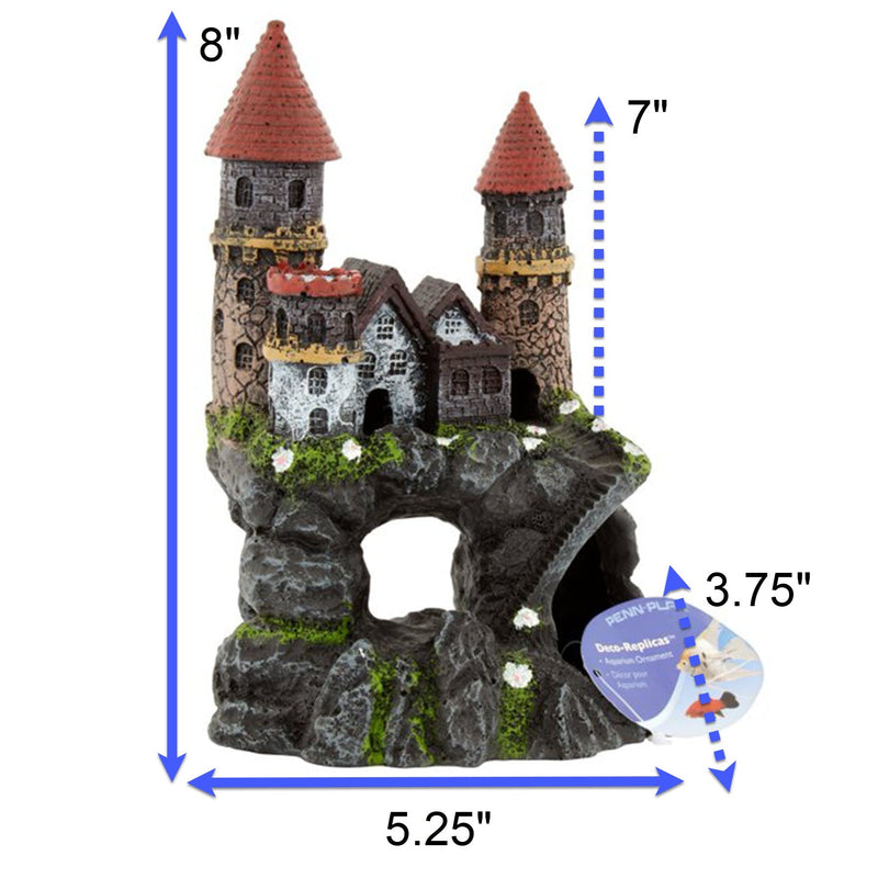 Penn-Plax Age-of-Magic Enchanted Castle Aquarium Decoration – Safe for Freshwater and Saltwater Fish Tanks – Medium - BeesActive Australia