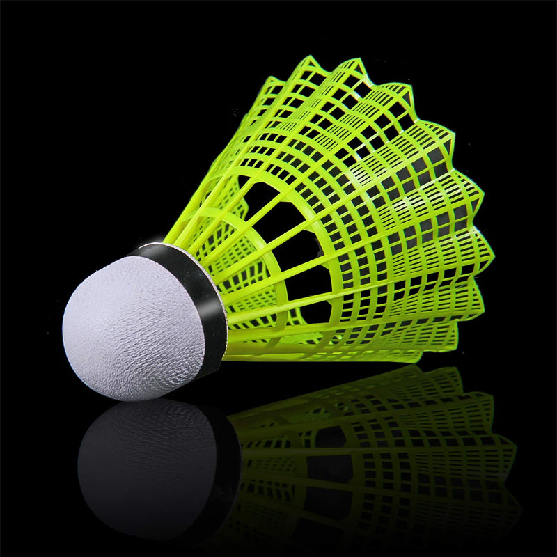 KEVENZ 12-Pack Advanced Nylon Feather Shuttlecocks,77 Grains-High Speed Badminton Balls (Yellow,Nylon) - BeesActive Australia
