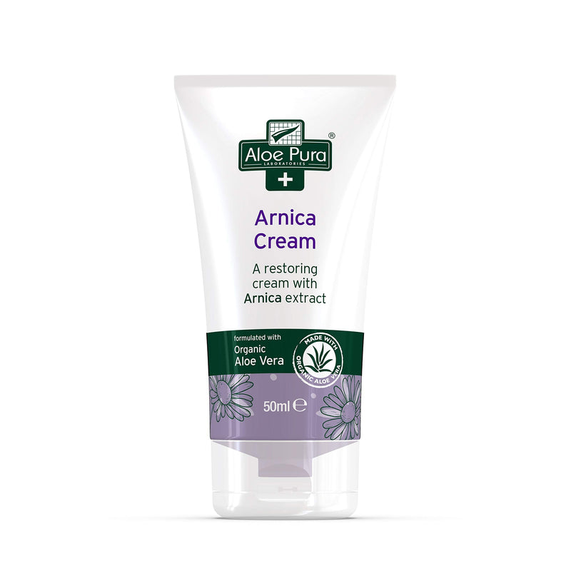 Aloe Pura, Arnica Cream with Organic Aloe Vera , Natural , Vegan , Cruelty Free , Paraben & SLS Free , Restoring, 50 ml - BeesActive Australia