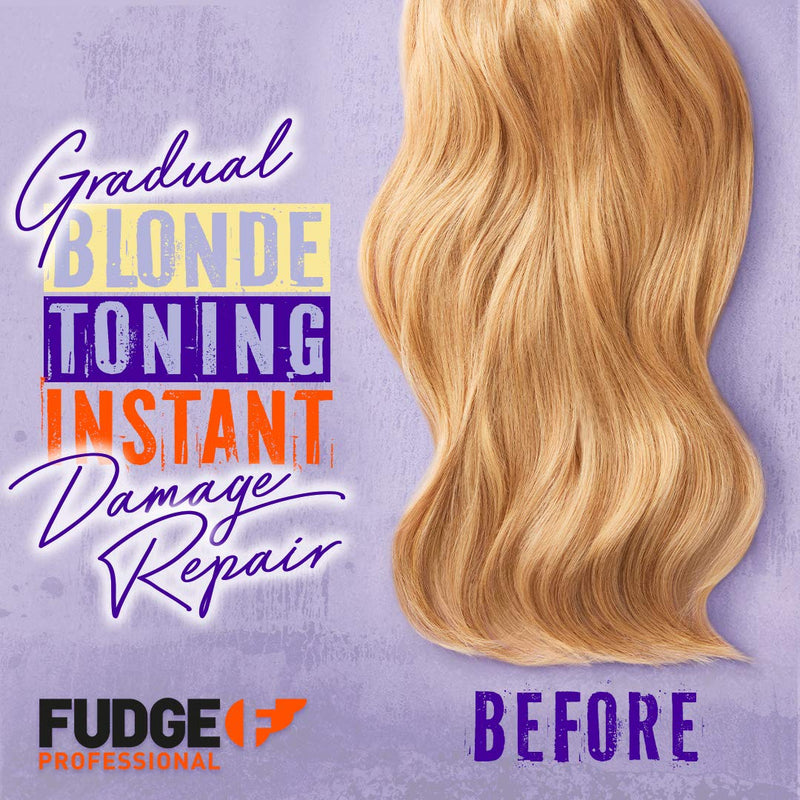 Fudge Professional Purple Conditioner, Everyday Clean Blonde Damage Rewind Gradual Toning for Blonde Hair, 250ml - BeesActive Australia