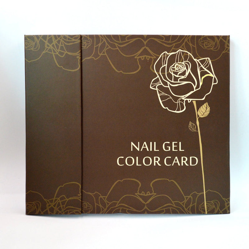 Mily 120 Nail Color Chart Display Book Nail Art Tools-for Nail Saloon & DIY Nail Art at Home (Brown) Brown - BeesActive Australia