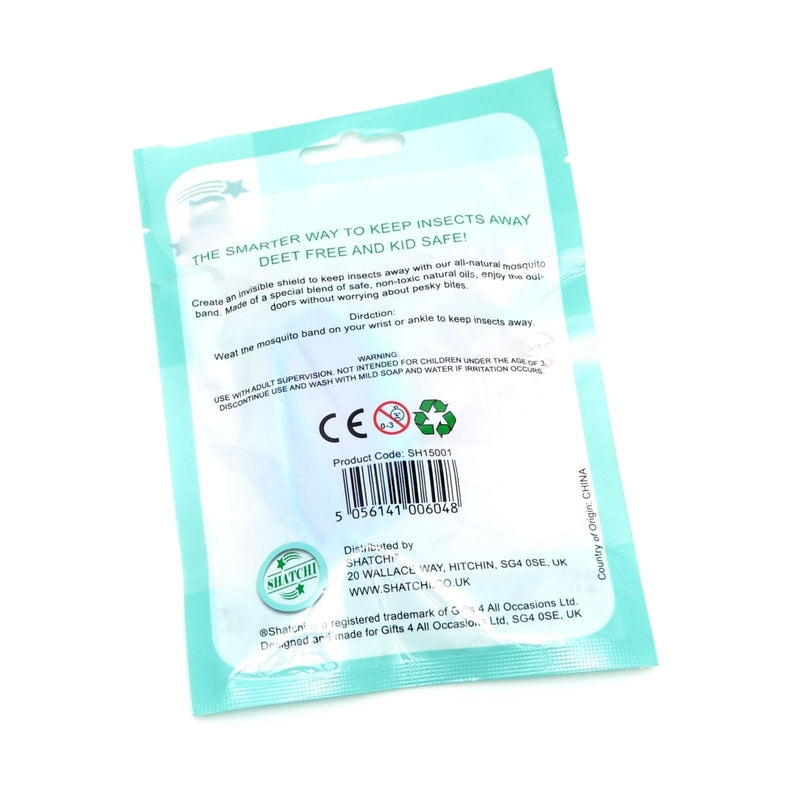 SHATCHI Natural Repellent Mosquito Insect Bracelet Non Toxic Deet-Free Band Soft Rubber Material, Multi, One Size - BeesActive Australia