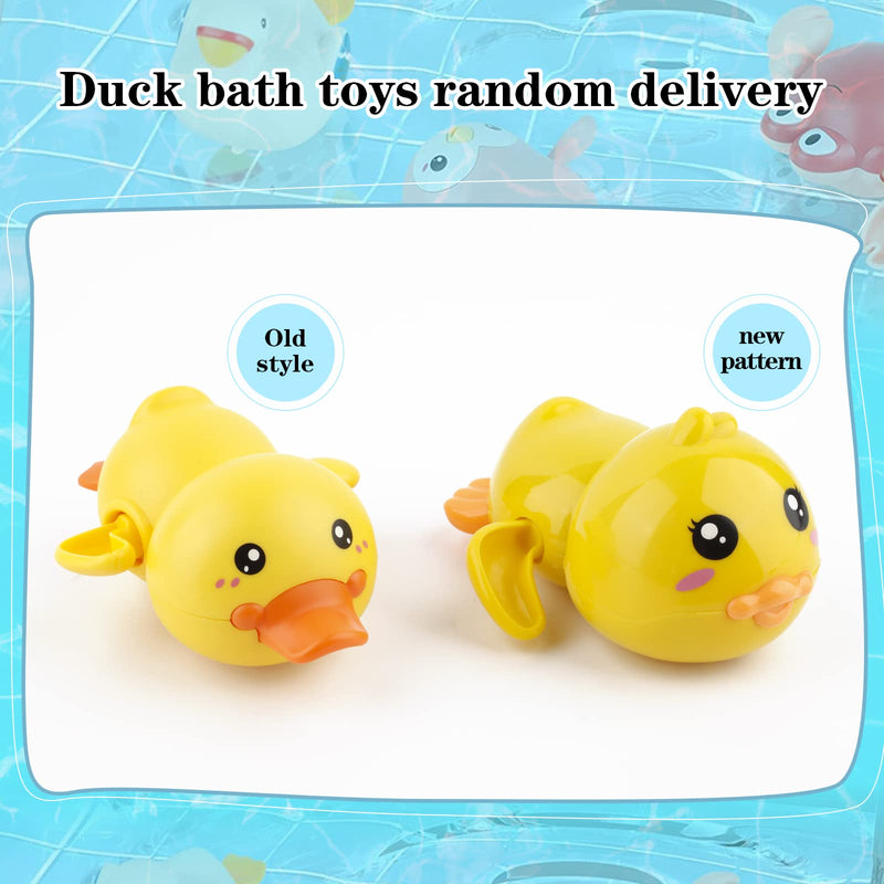 TWOONTO Baby Bath Toys, Wind Up Bath Toys 4 Pcs for Kids Bathtub Toys Bathroom Float Toy for Toddler Boys Girls 0 1 2 3 4 Years Old - BeesActive Australia