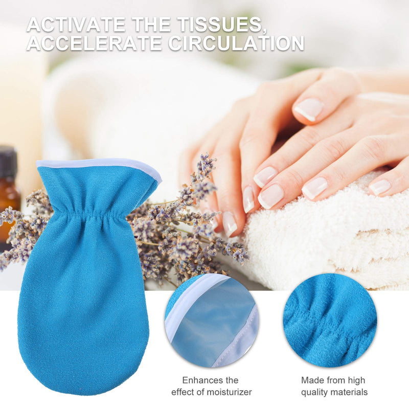 Lurrose 4Pcs Paraffin Wax Bath Gloves Bootie Paraffin Wax Work Hand Treatment Mitts Foot Spa Cover for Women Men Feet Hand Skin Care Therapy Blue - BeesActive Australia