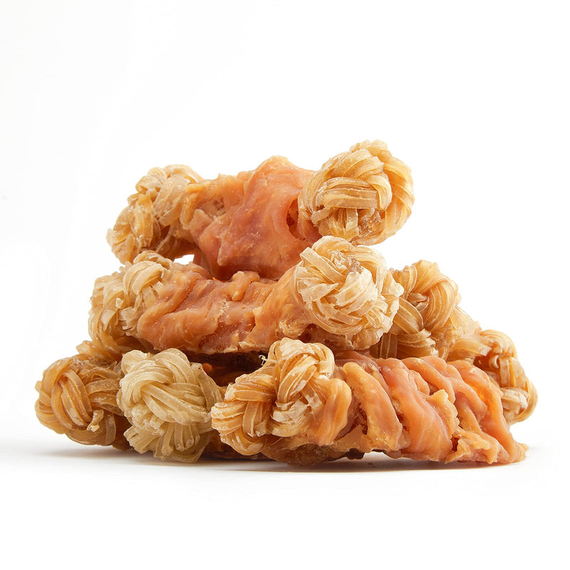 Jungle Calling Beef Tendons for Dogs, Duck/Chicken Wrapped Tendons Dog Chews Long Lasting Hip and Joint Supplement for Dogs with Glucosamine (Knotted Bone) Chicken - BeesActive Australia