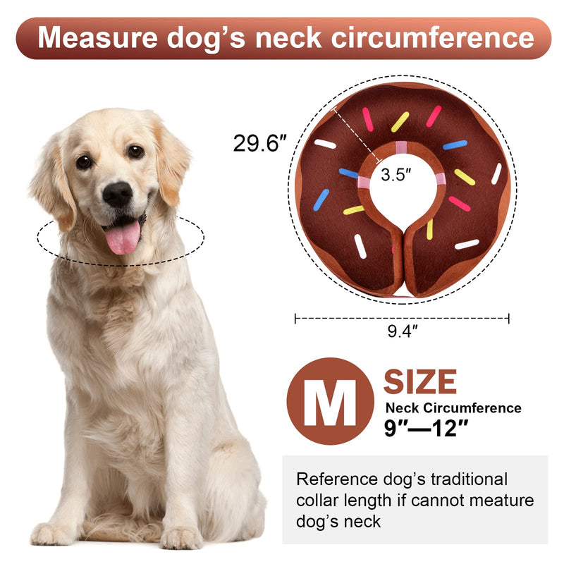 Leo IRis Inflatable Cone Collar for Large Medium Small for Dogs Cats Soft Dog Cone Adjustable E Collar Dog Neck Donut Dog Cone Alternative After Surgery to Prevent from Biting Licking Scratching Brown Donut L - BeesActive Australia