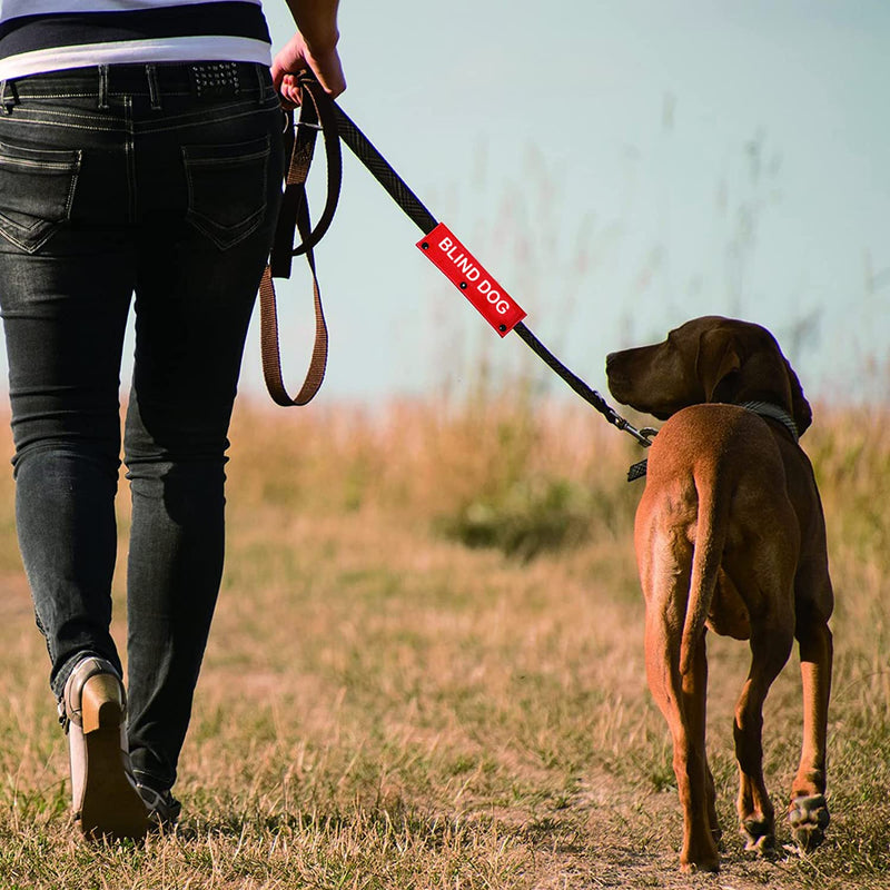Visual Impairment Dog Leash Sleeve Blind Dog Dog Leash Wrap Wrap Alert Hanging ID Patch Tag Pet Birthday Gift Blind Dog-Sleeve - BeesActive Australia