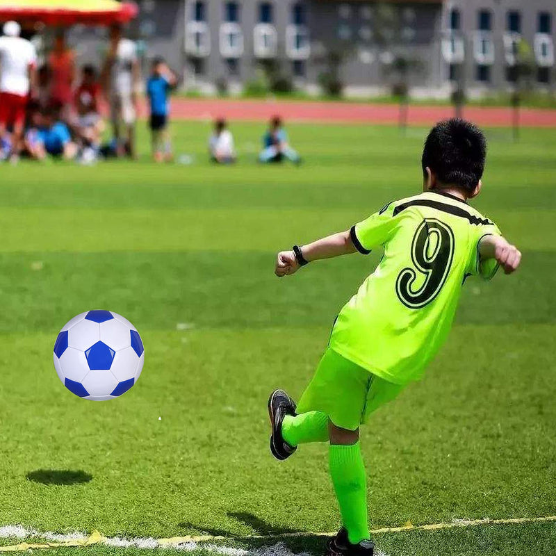 Soccer Ball Size 2 White Blue Suitable for Kids Toddler Boy Gift Training Practice 2-6 Years Old - BeesActive Australia