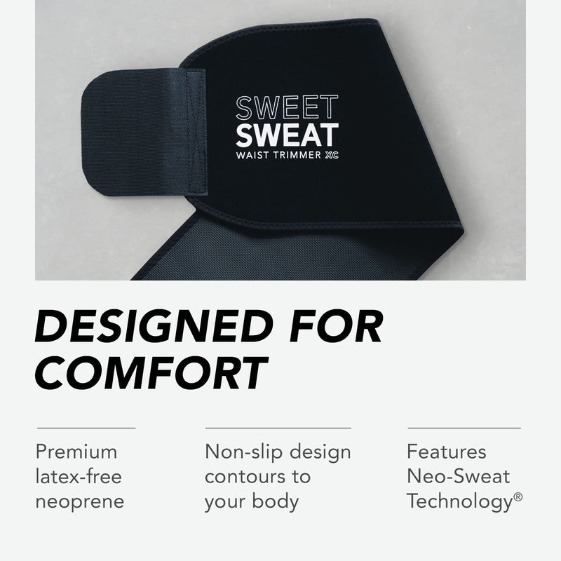 Sweet Sweat Waist Trimmer for Women and Men - Sweat Band Waist Trainer for High-Intensity Training & Workouts, 5 Sizes Small Black/Pink - BeesActive Australia