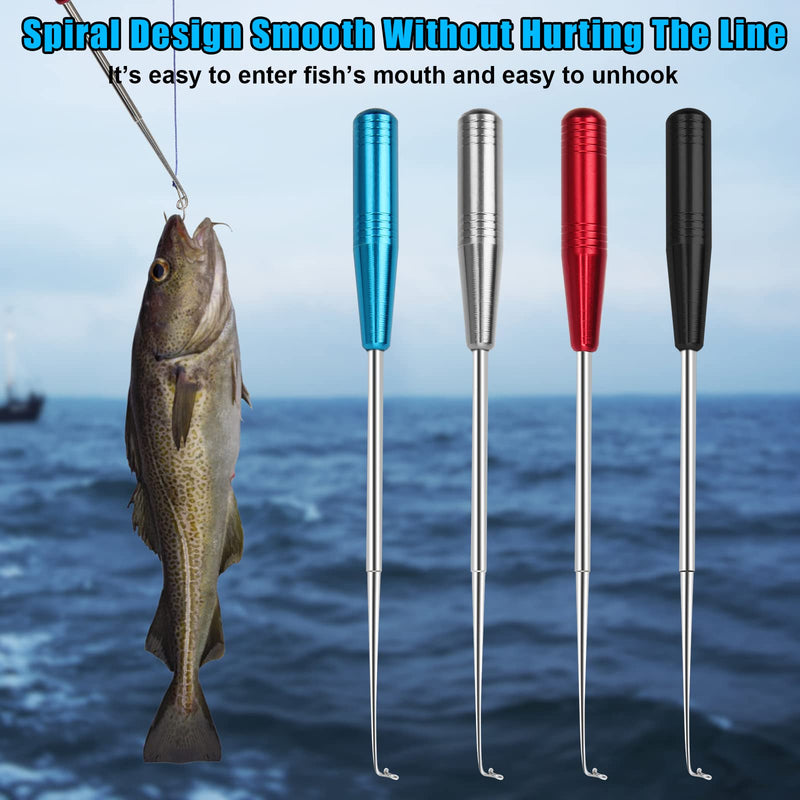 Fish Hook Remover, Boyistar 4PCS Fishing Hook Quick Removal Device, Security Extractor Fishhook Disconnect Removal Tool with Storage Tube for Fishing - BeesActive Australia