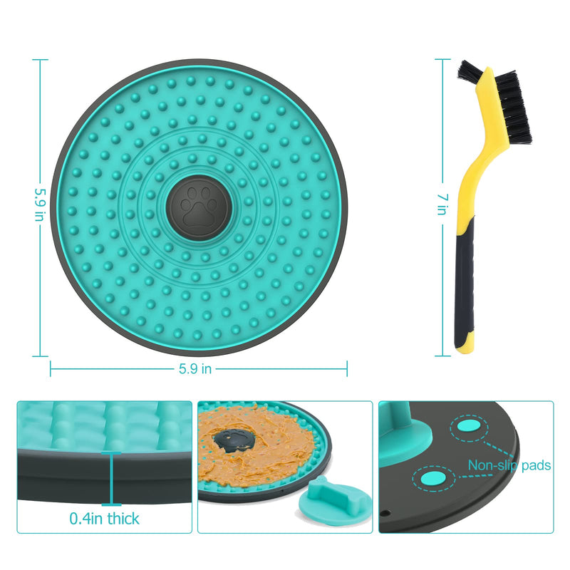 Dog Crate Lick Pads Slow Feeder Lake Blue 1pcs - BeesActive Australia