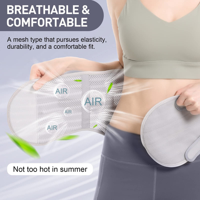 EGJoey Breathable Back Brace for Lower Back Pain Women and Men - Back Support Belt for Women, Relieve Lower Back Pain and Improve Posture with Comfort, Back Pain Relief Products, Posture Corrector X-Large White - BeesActive Australia