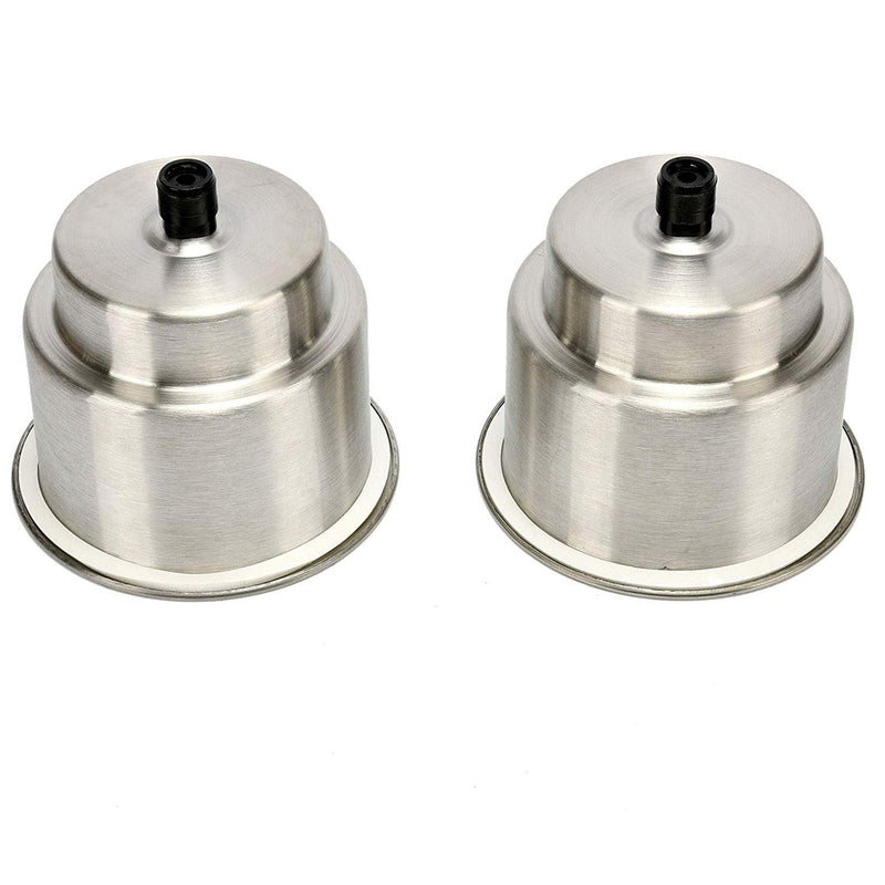 [AUSTRALIA] - 2PCS Boat Cup Drink Holder Stainless Steel with Drain for Marine Boat Rv Camper 2PCS 