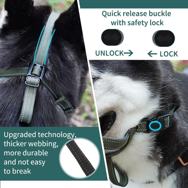 Dog Muzzle, Basket Muzzle for Small Medium Large Dogs, Soft Cage Muzzle for Biting Chewing, Allow Drinking Panting, Muzzle for German Shepherd Pitbull Rottweiler 3 (Snout 9¾-11") Green - BeesActive Australia