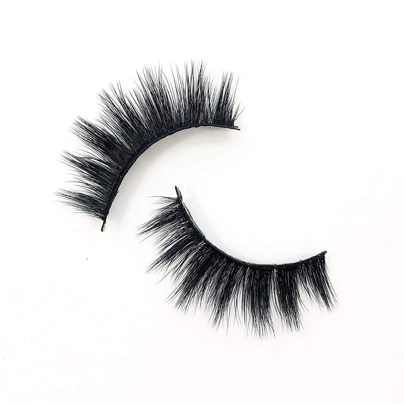 Colourlit It Factor Faux Mink Eyelashes - Professional 3D False Lashes - Handmade Cruelty Free Long Fake Eyelashes - Dramatic Natural Look Lashes - Confident - BeesActive Australia