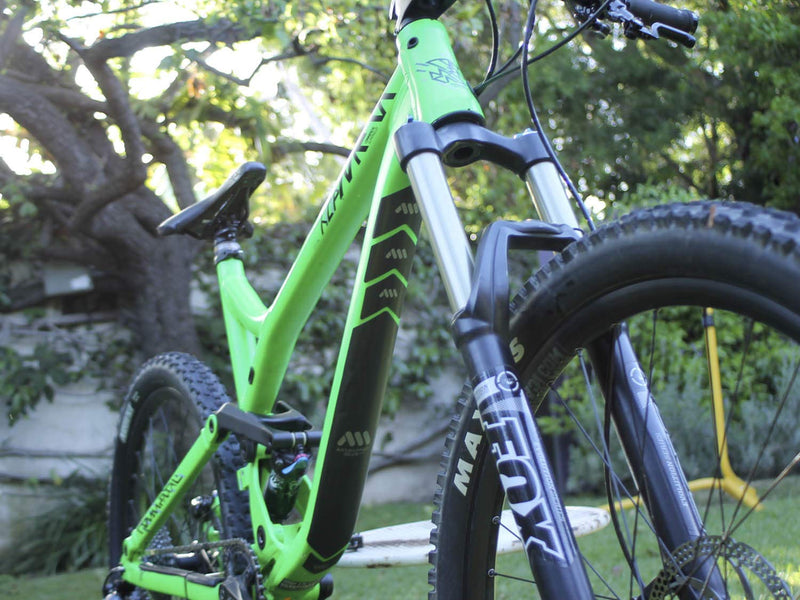 All Mountain Style AMS High Impact Frame Guard Extra Solid Protects your bike from scratches and dings Black/Silver - BeesActive Australia