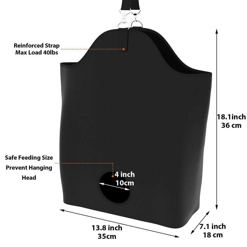 Kaulhp Goat Hay Feeder, Hay Bag for Goats Small Front Hole Bags for Nigerian Dwarf Goat, Less Hay Waste Tote Bag for Traveling,for Sheep Fair, Paddock, Stalll - BeesActive Australia