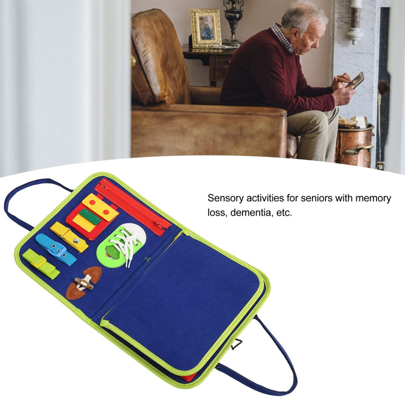 Dementia Sensory Toy, Calming Dementia Activities, Fidget Blanket Pressure Anxiety Relief Cloth for Alzheimer Patient - BeesActive Australia