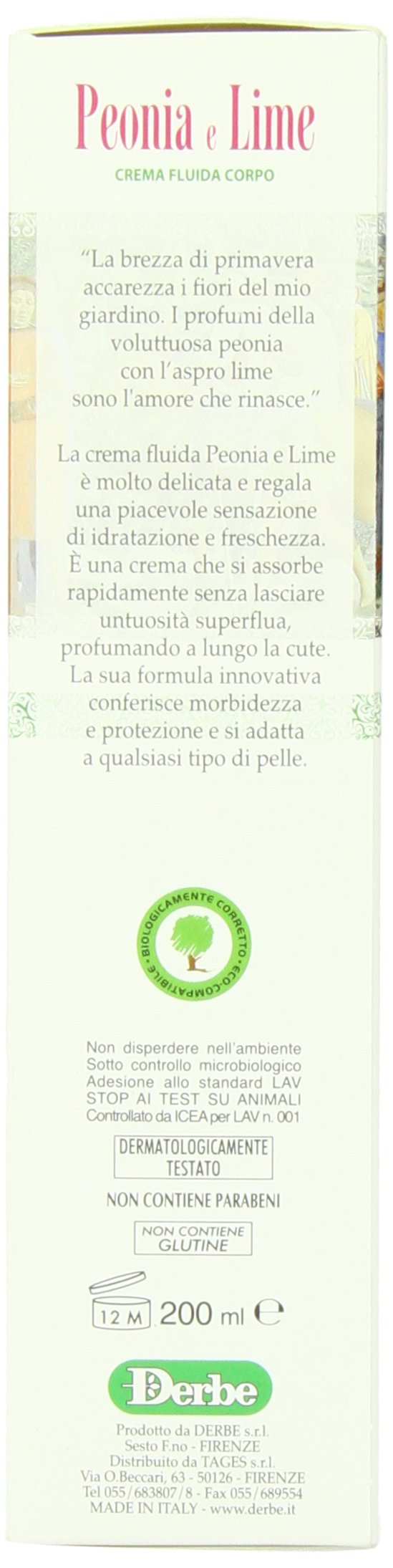Speziali Fiorentini Body Cream, Peony and Lime, 6.5 Ounce - BeesActive Australia
