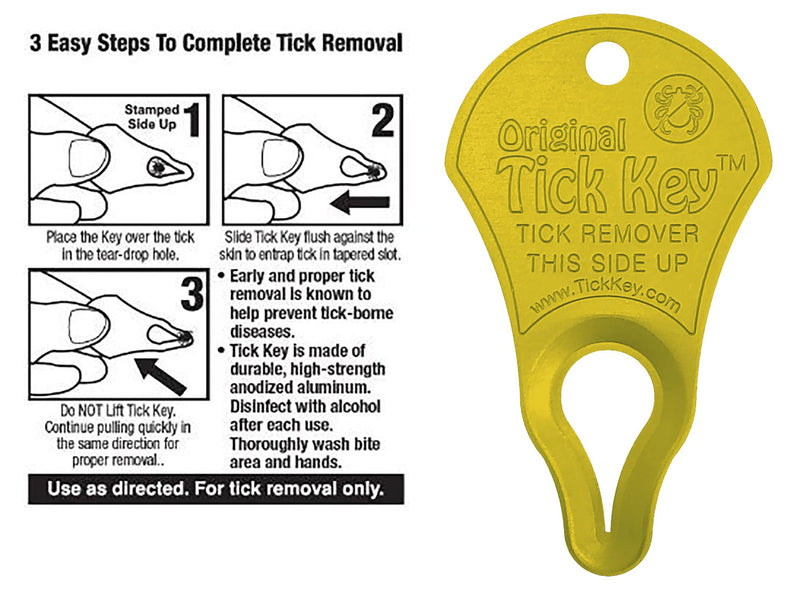 The Original Tick Key -Tick Detaching Device - Portable, Safe and Highly Effective Tick Detaching Tool - 3 Pack (Earth) - BeesActive Australia
