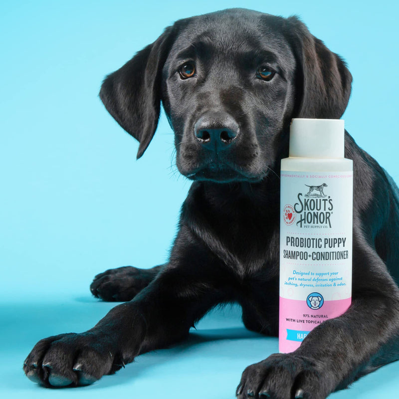 Skout's Honor Probiotic Pet Shampoo + Conditioner - 16 oz - Happy Puppy - for a Healthier Skin and Coat - BeesActive Australia