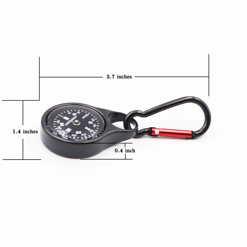 DETUCK Compass Keychain Portable Metal Survival Compass for Hiking Camping Outdoors - BeesActive Australia