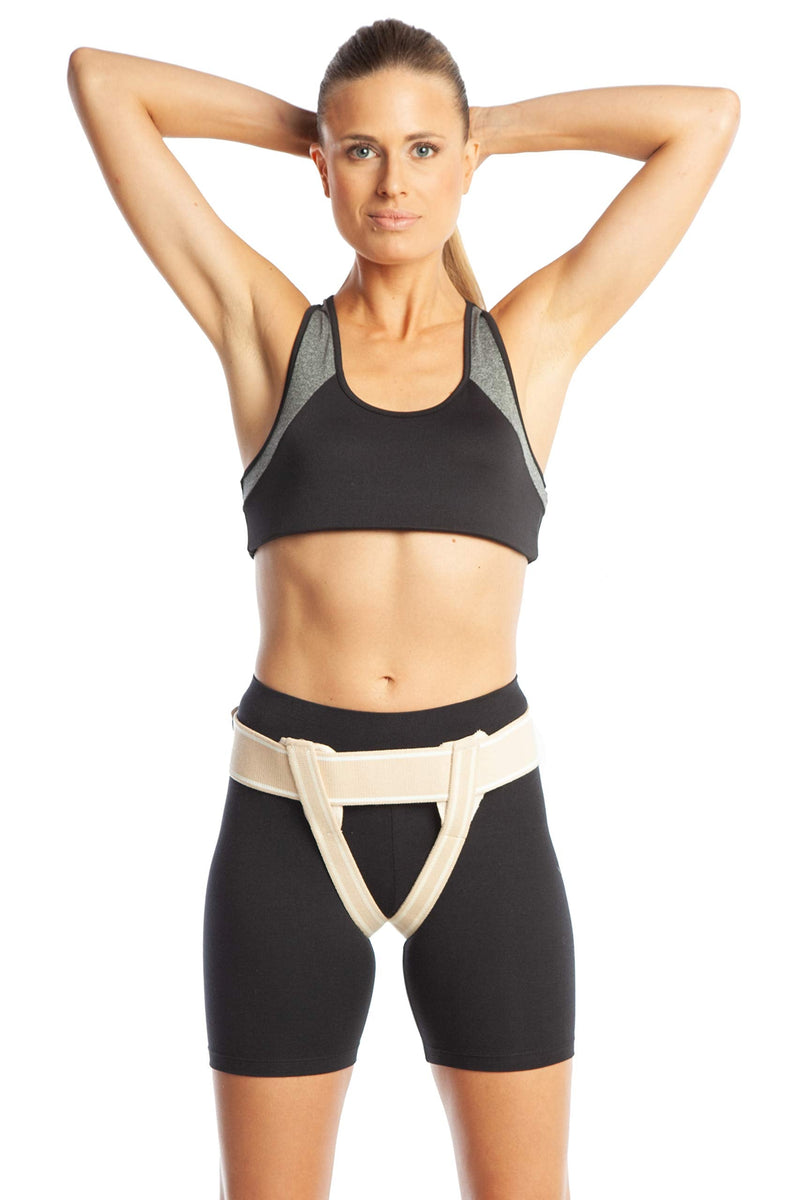 ArmoLine Inguinal Hernia Belt Support Comfort Truss with Extra Pad Double Side Adjustable Compression Groin Straps for Men Women - BeesActive Australia