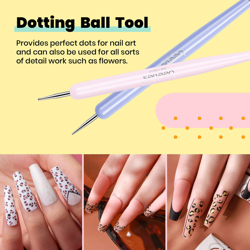 Beetles Nail Art Brushes Set, Gel Polish Nail Art Design Pen Painting Tools with Nail Extension Gel Brush, Builder Gel Brush, Nail Art Liner Brush and Nail Dotting Pen for Salon at Home DIY Manicure - BeesActive Australia